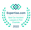 Expertise.com Best Car Accident Lawyers in Port Charlotte badge, 2022