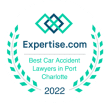 Expertise.com Best Car Accident Lawyers in Port Charlotte badge, 2022